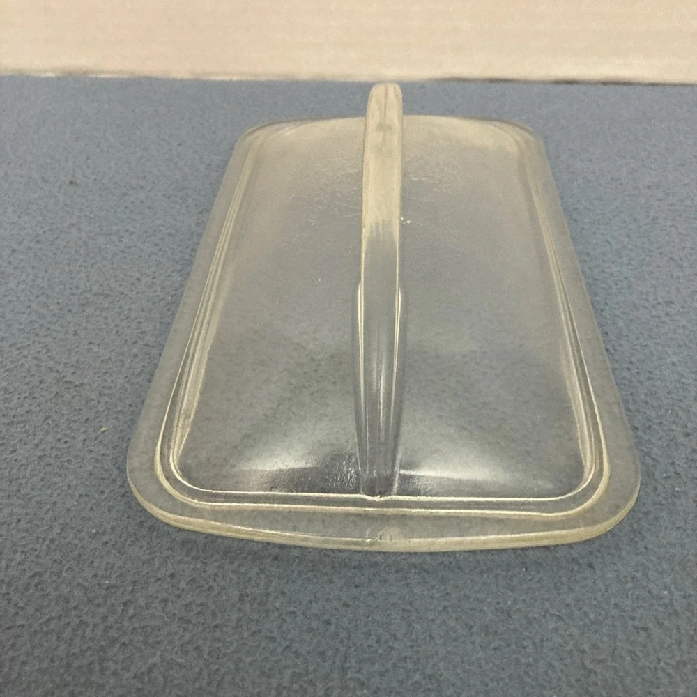 Vintage Westinghouse Refrigerators Clear Glass Fin Lid for Loaf Pans ca. 1950's